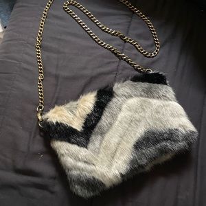 EUC 3AMFOREVER Fur Crossbody